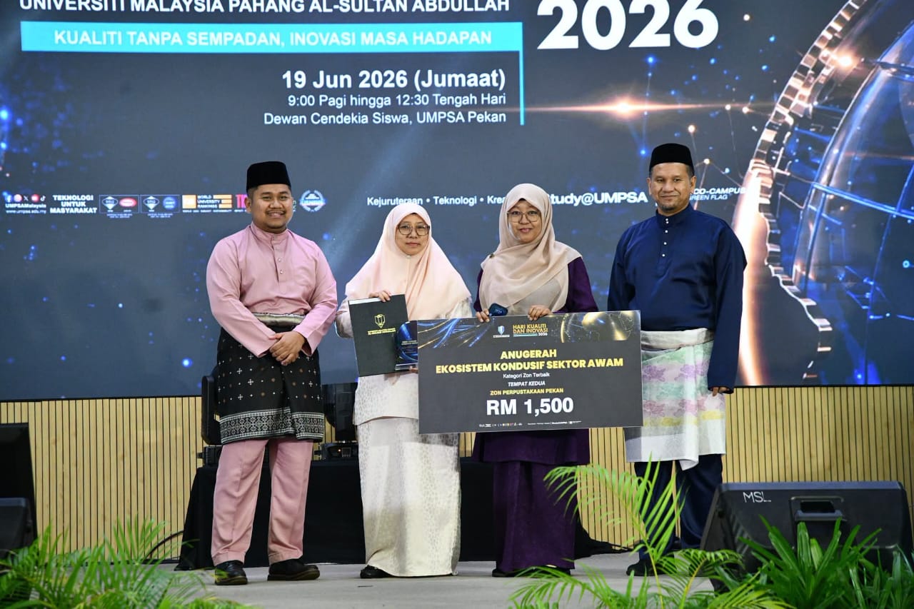 Zon Perpustakaan Pekan Raih Tempat Kedua Kategori Zon Terbaik Anugerah EKSA - 16 Jun 2026